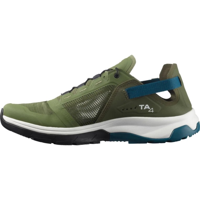 Olive Salomon Tech Amphib 4 Men's Hiking Shoes | PH 21754T